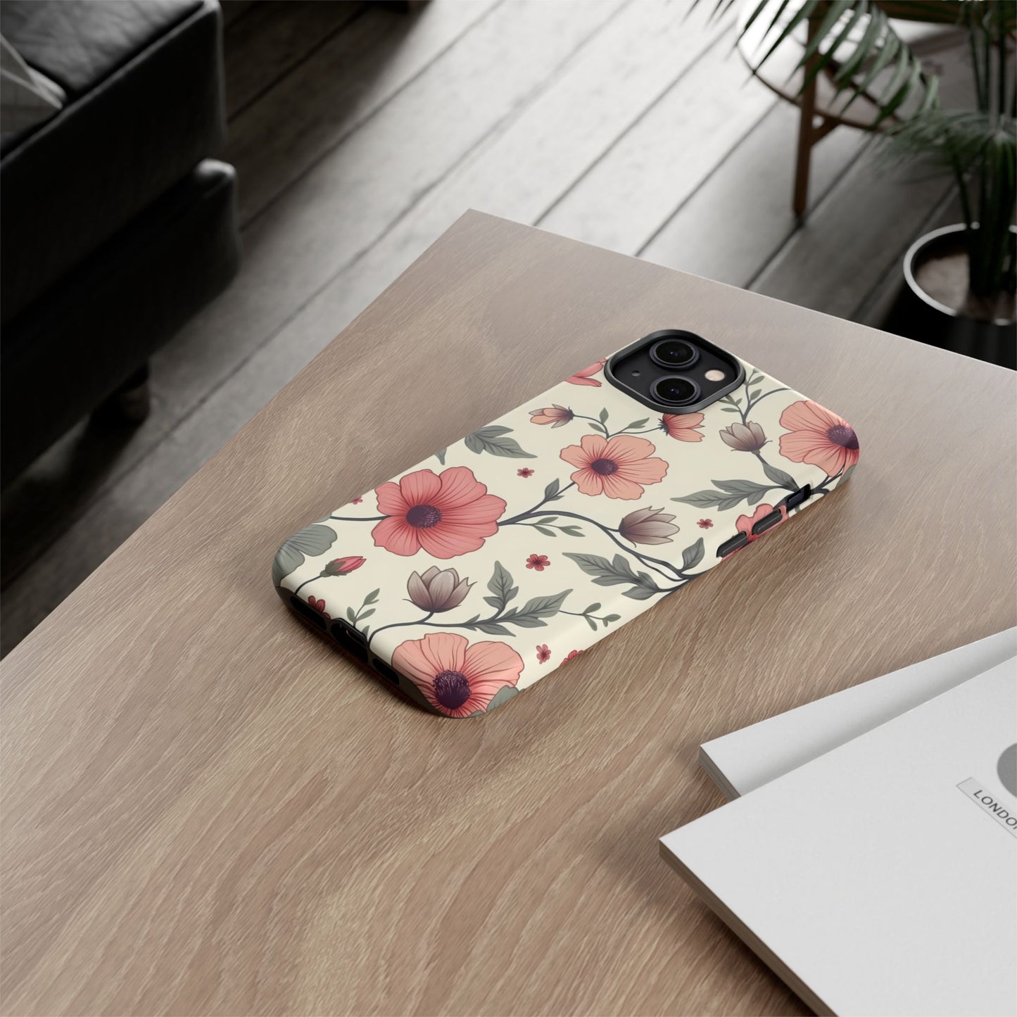 Floral Iphone Case, Botanical Pattern Design
