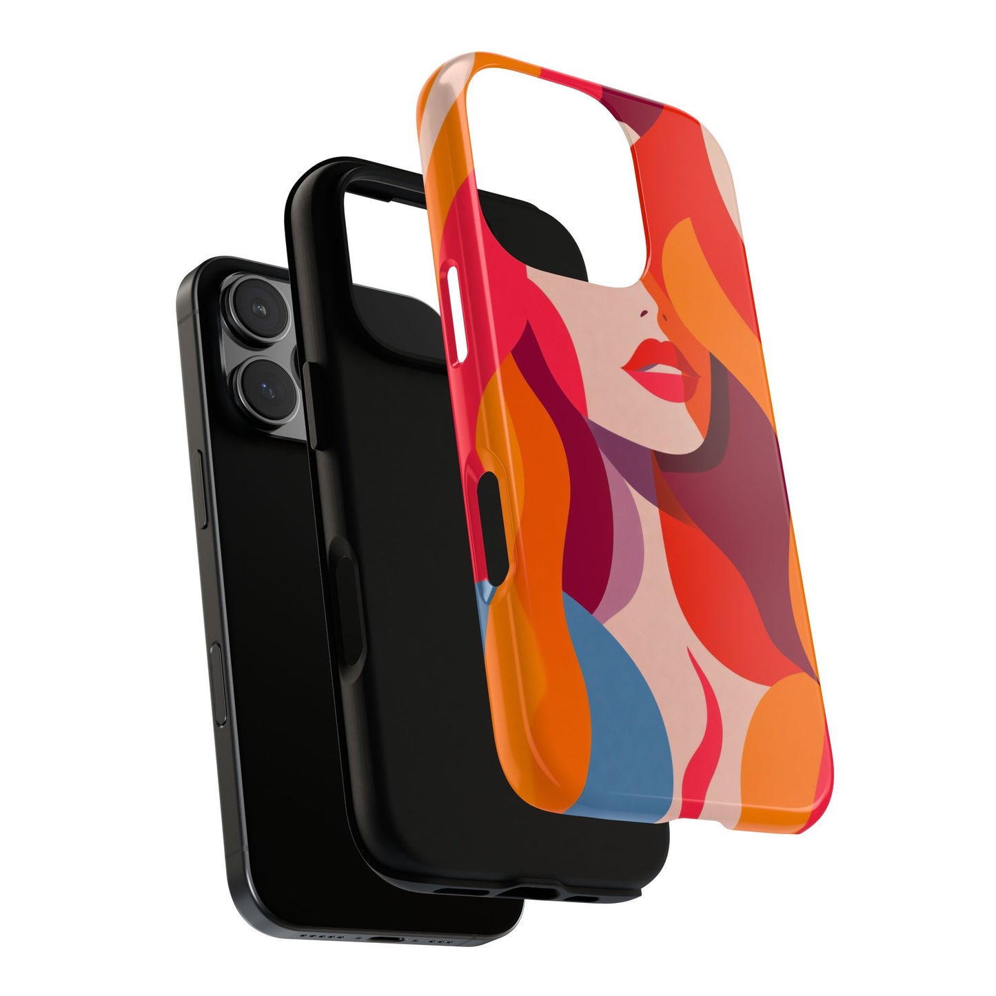 Flame Muse – Abstract Goddess Phone Case for iPhone, Samsung & Pixel