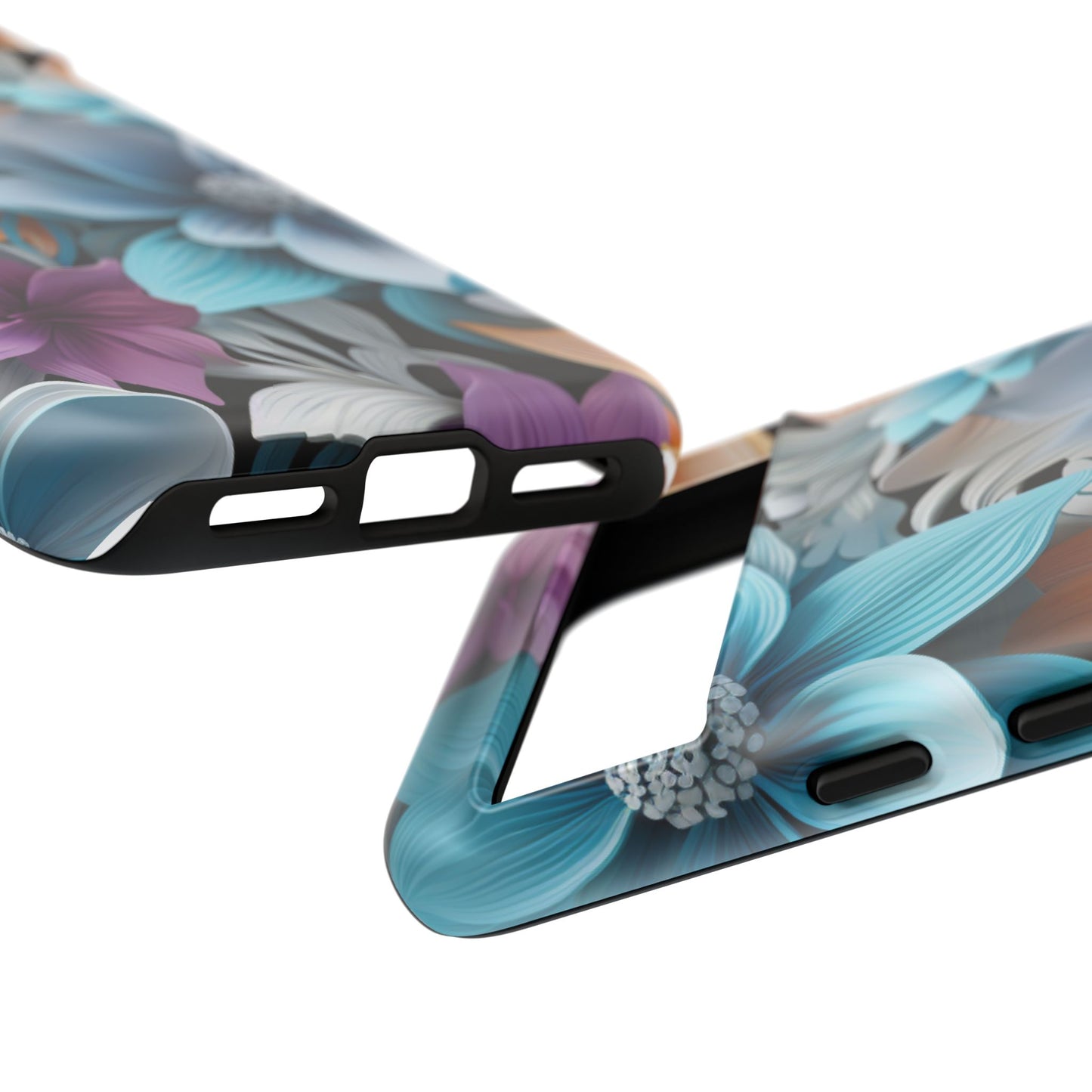 Elegant 3D Floral Bloom Mobile Case – Vivid & Artistic