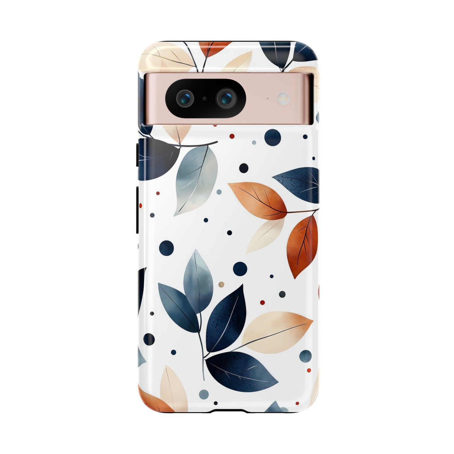 Autumn Breeze Leaf Pattern Phone Case | Elegant Botanical Design for iPhone, Samsung & Google Pixel