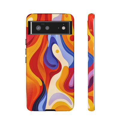 LavaFlow – Vivid Heatwave Abstract Phone Case for iPhone, Samsung & Pixel