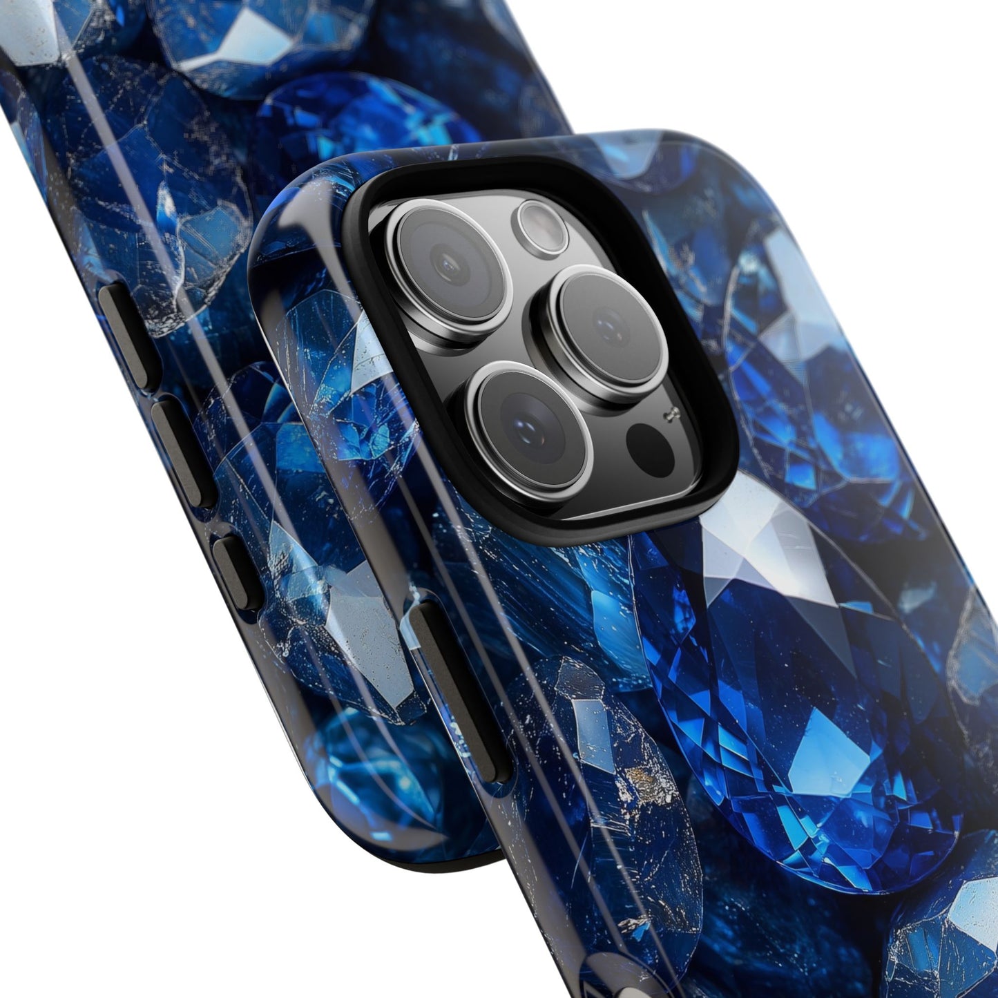 Blue Crystal Aesthetic Phone Case for iPhone, Google Pixel, Samsung