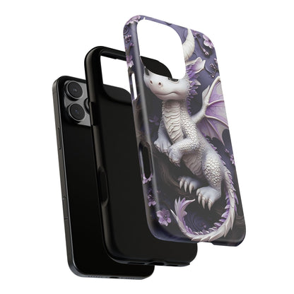 Charming Young Dragon on a Branch Phone Case Design