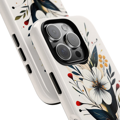 Wild Bloom – Minimal Floral Phone Case for iPhone, Pixel & Samsu