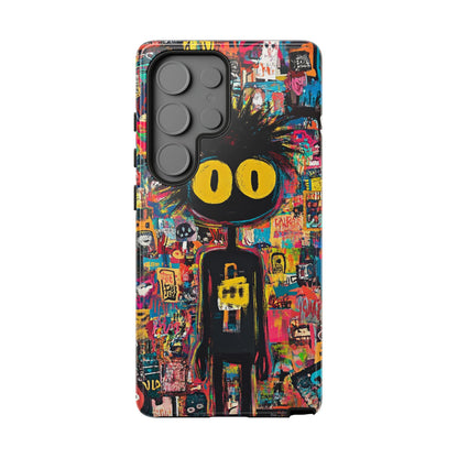 Urban Art iPhone Case – Basquiat Graffiti Style Cover - iPhone, Samsung & Google Pixel Cover - Artistic Painting Case,  Art Lover Gift