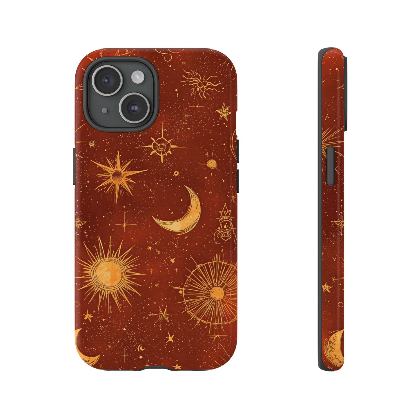 Terracotta Celestial Dreams Boho Phone Case for iPhone, Pixel & Samsung