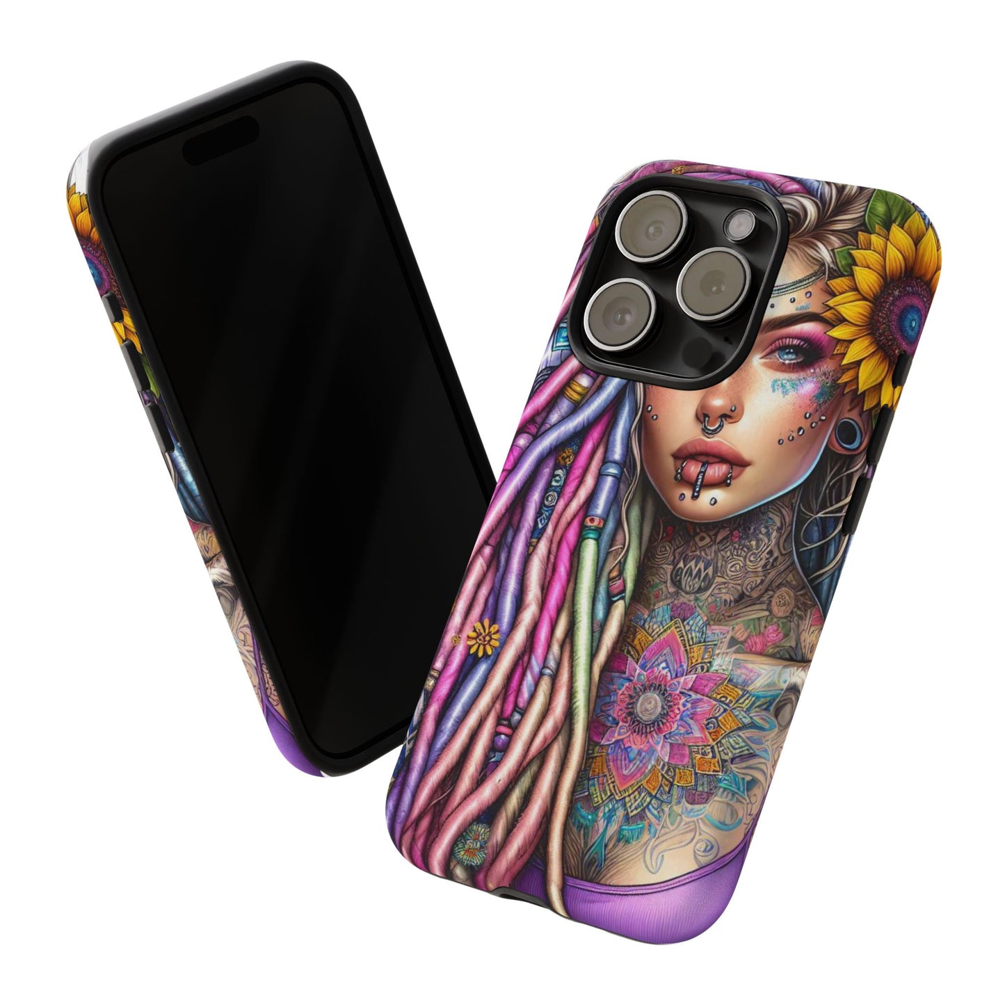 Boho Mandala Goddess – Ethereal Tattoo Art Mobile Cover