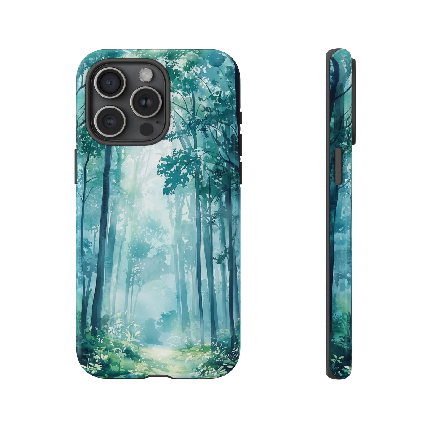 Enchanted Forest Dreamscape Watercolor Phone Case for iPhone, google Pixel & Samsung