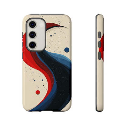 Galactic Drift – Cosmic Wave Abstract Phone Case for iPhone, Samsung & Pixel