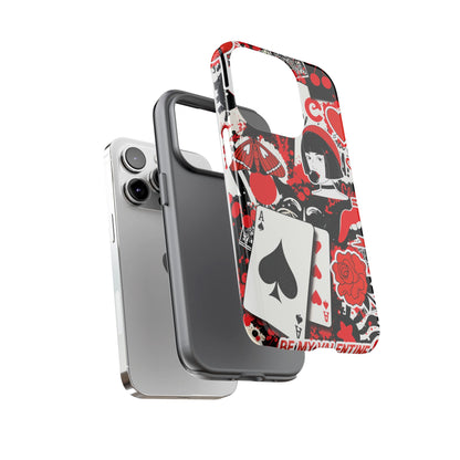Bold Red & Black Ace Card Phone Case
