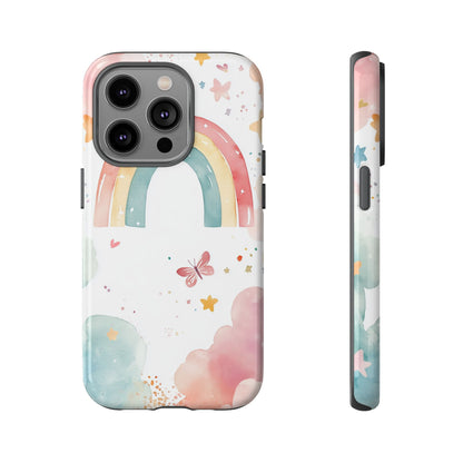Rainbow Whimsy Watercolor Phone Case for iPhone, google Pixel & Samsung