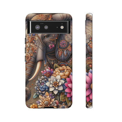 Royal Ornate Elephant Mobile Cover – Luxurious Bohemian Art