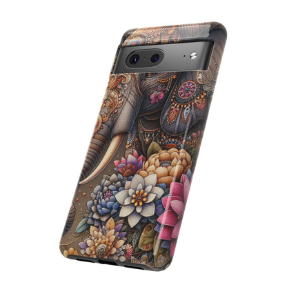 Royal Ornate Elephant Mobile Cover – Luxurious Bohemian Art