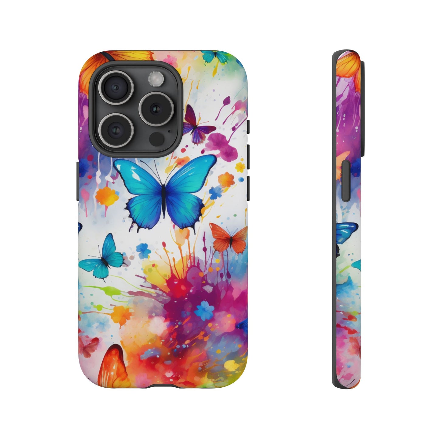 Vibrant Watercolor Butterfly Mobile Case
