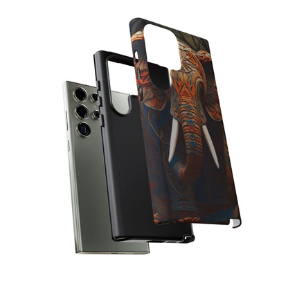 Elegant Artistic Elephant Mobile Cover – Intricate Paper-Cut Design