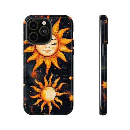 Celestial Sun & Moon Boho Phone Case for iPhone, Pixel & Samsung