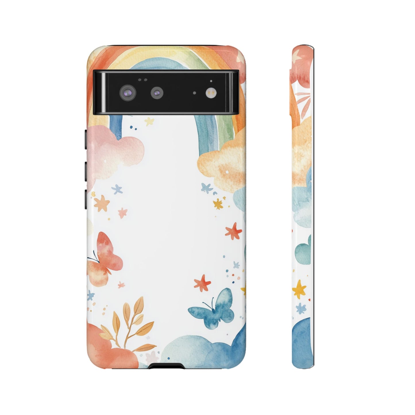 Dreamy Skies & Rainbows Watercolor Phone Case for iPhone, google Pixel & Samsung