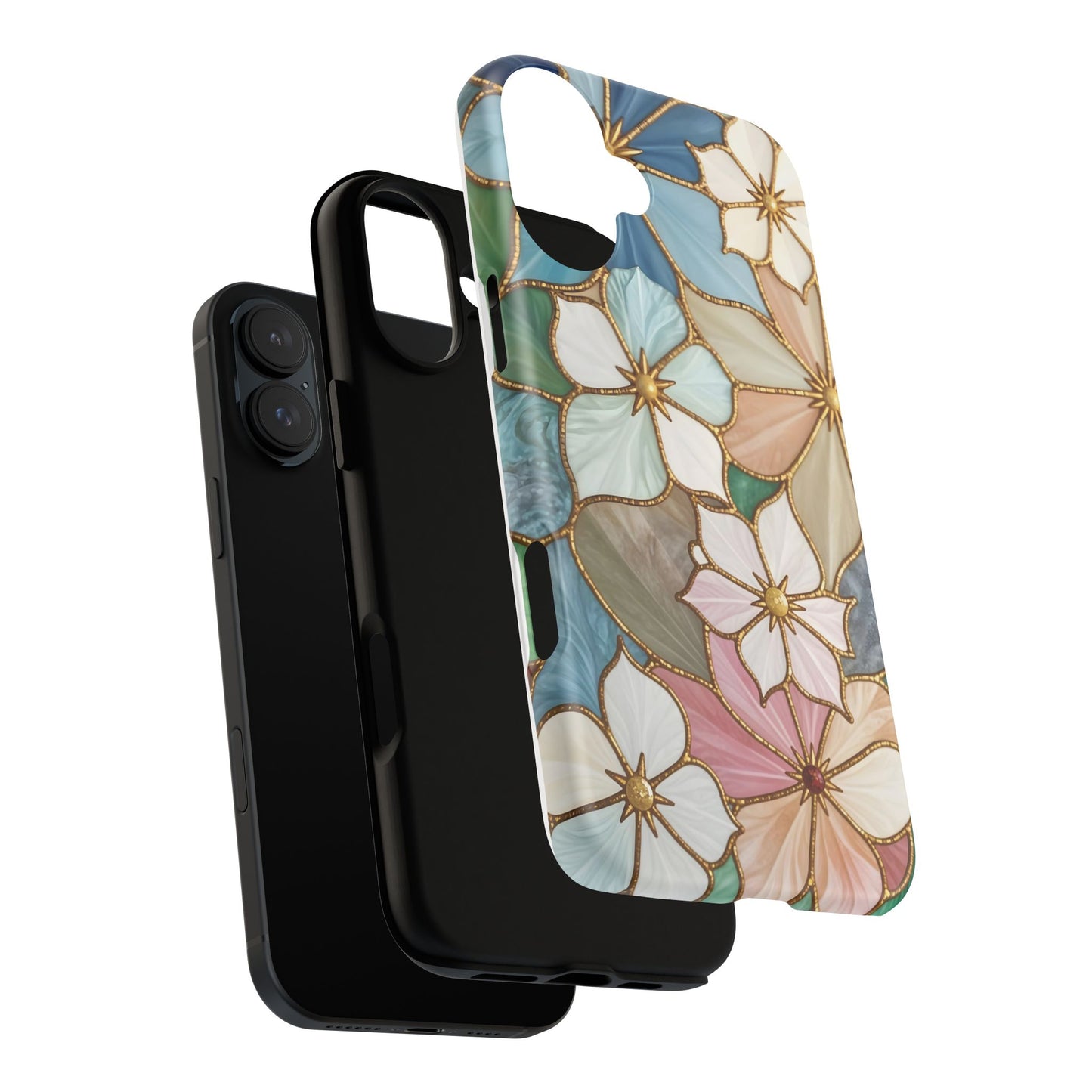 Floral Symphony: Stained Glass Elegance