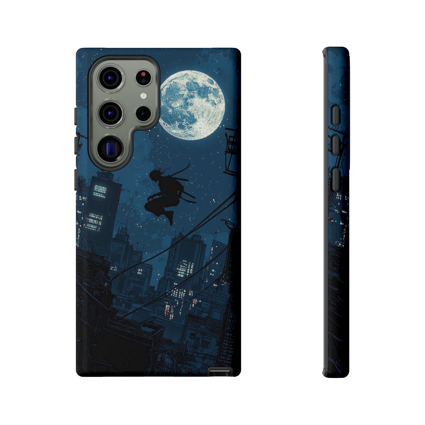 Moonlit Shadows: The Silent Ninja Phone Case for iPhone, Samsung & Pixel