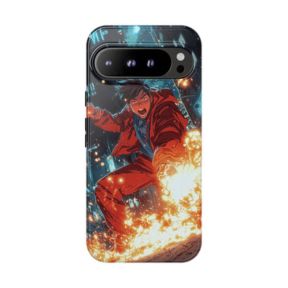 Urban Firestarter | Neon Blaze Hero Phone Case for iPhone, Samsung & Pixel