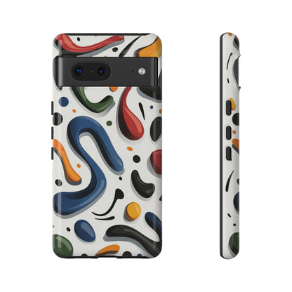 Color Cascade – Glossy Abstract Blob Case for iPhone, Pixel & Samsung