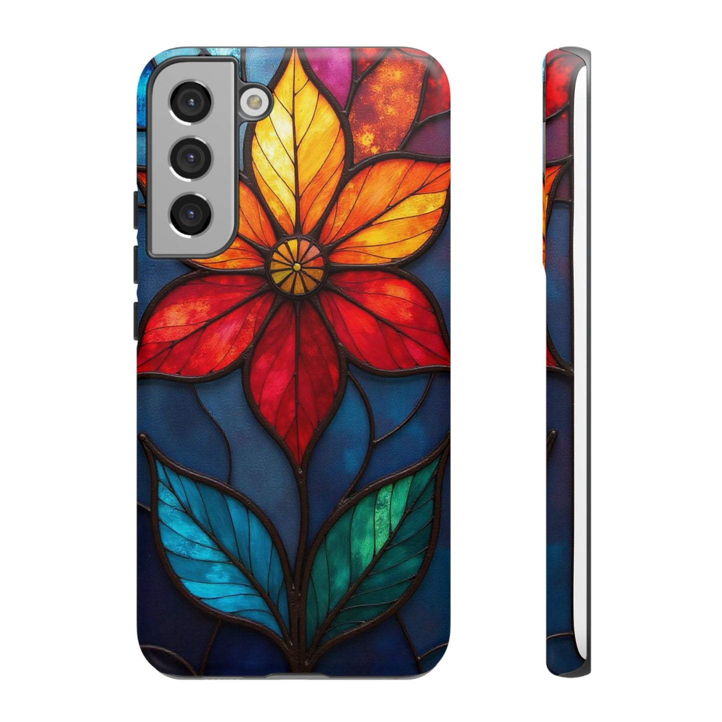 Radiant Blossom: Red and Orange Floral Elegance