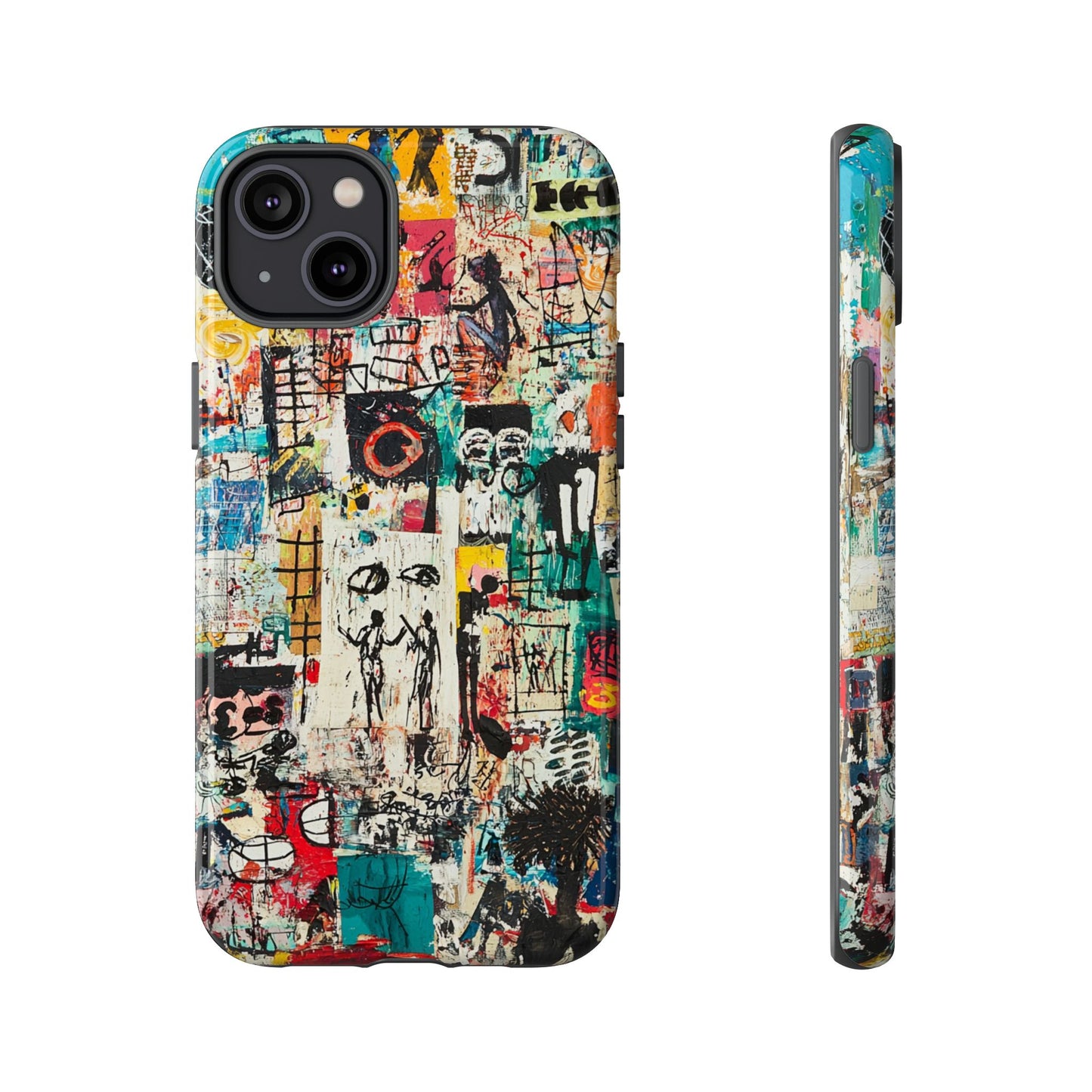 Basquiat Phone Cover – Artistic Modern Graffiti Style - iPhone, Samsung & Google Pixel Cover - Artistic Painting Case,  Art Lover Gift