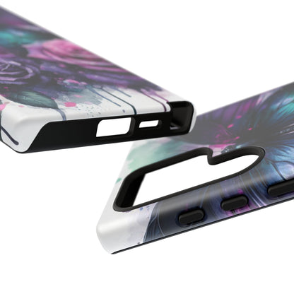 Mystic Bloom – Vibrant Butterfly & Rose Art Mobile Cover