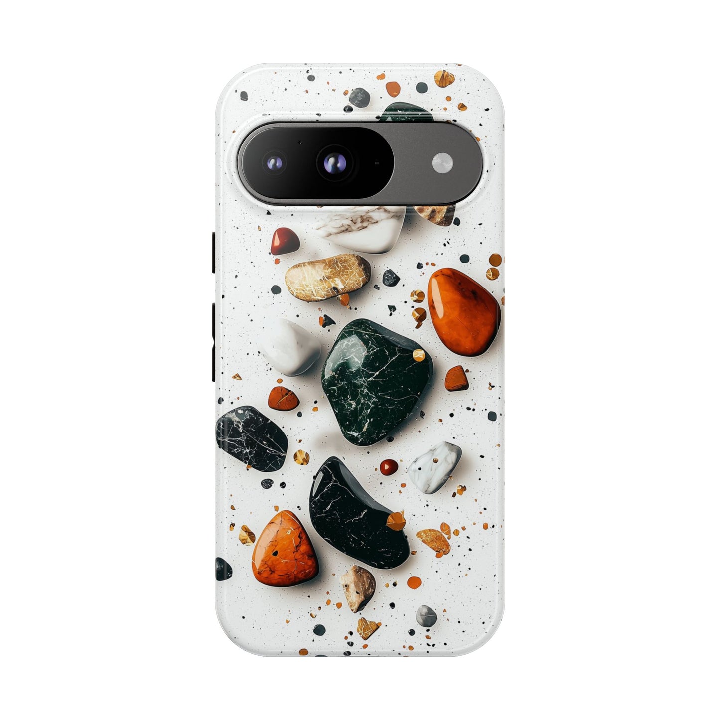 Marble Mosaic Charm – Terrazzo Stone Phone Case for iPhone, google Pixel & Samsung