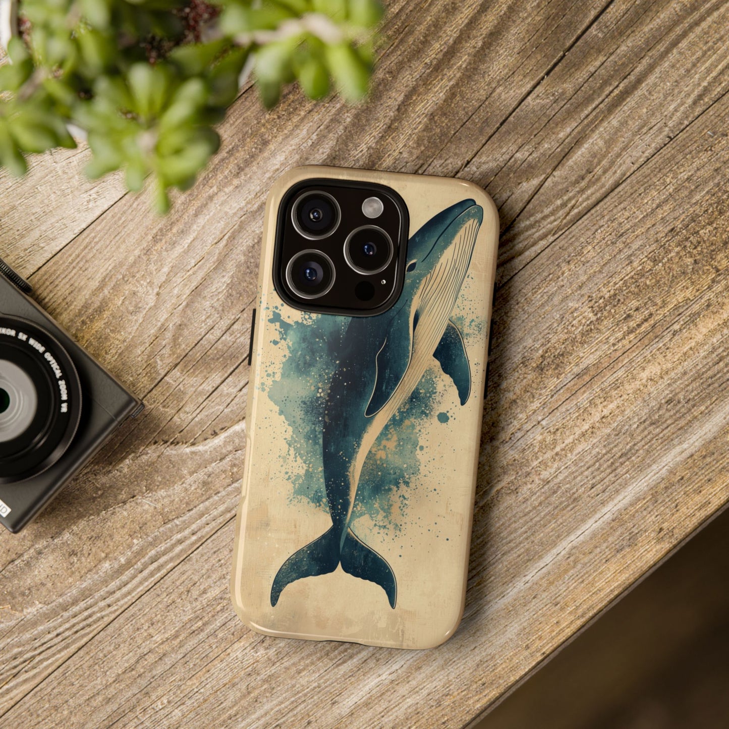 Ocean Majesty: Watercolor Whale Case for iPhone, Samsung & Pixel