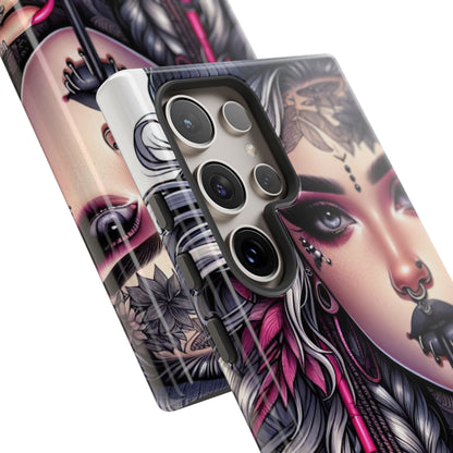 Icy Rebel – Silver Dreads & Edgy Street Chic Mobile Cover