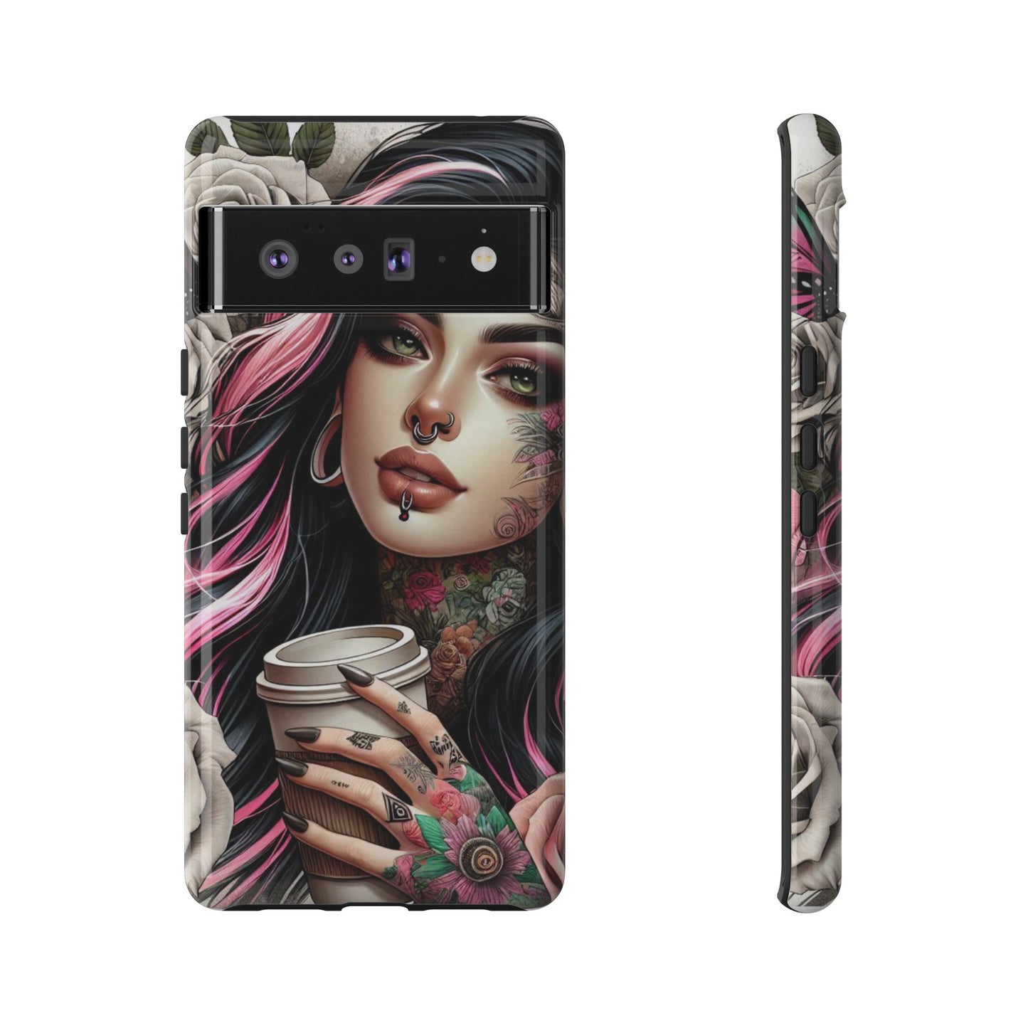 Gothic Rose Coffee Queen Mobile Case