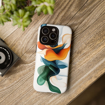 Verdant Flow – Modern Abstract Phone Case for iPhone, Samsung & Pixel