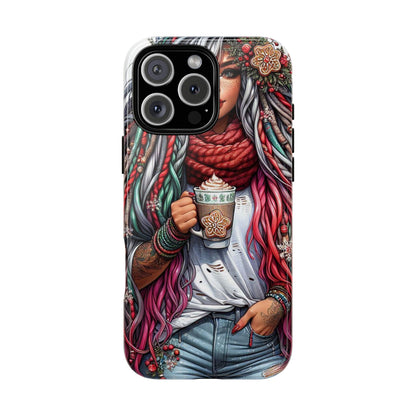 Boho Winter Queen – Cozy Dreads & Holiday Vibes Mobile Cover