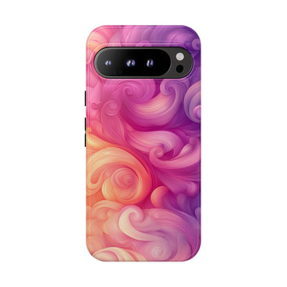 Cotton Candy Swirl Watercolor Phone Case for iPhone, google Pixel & Samsung