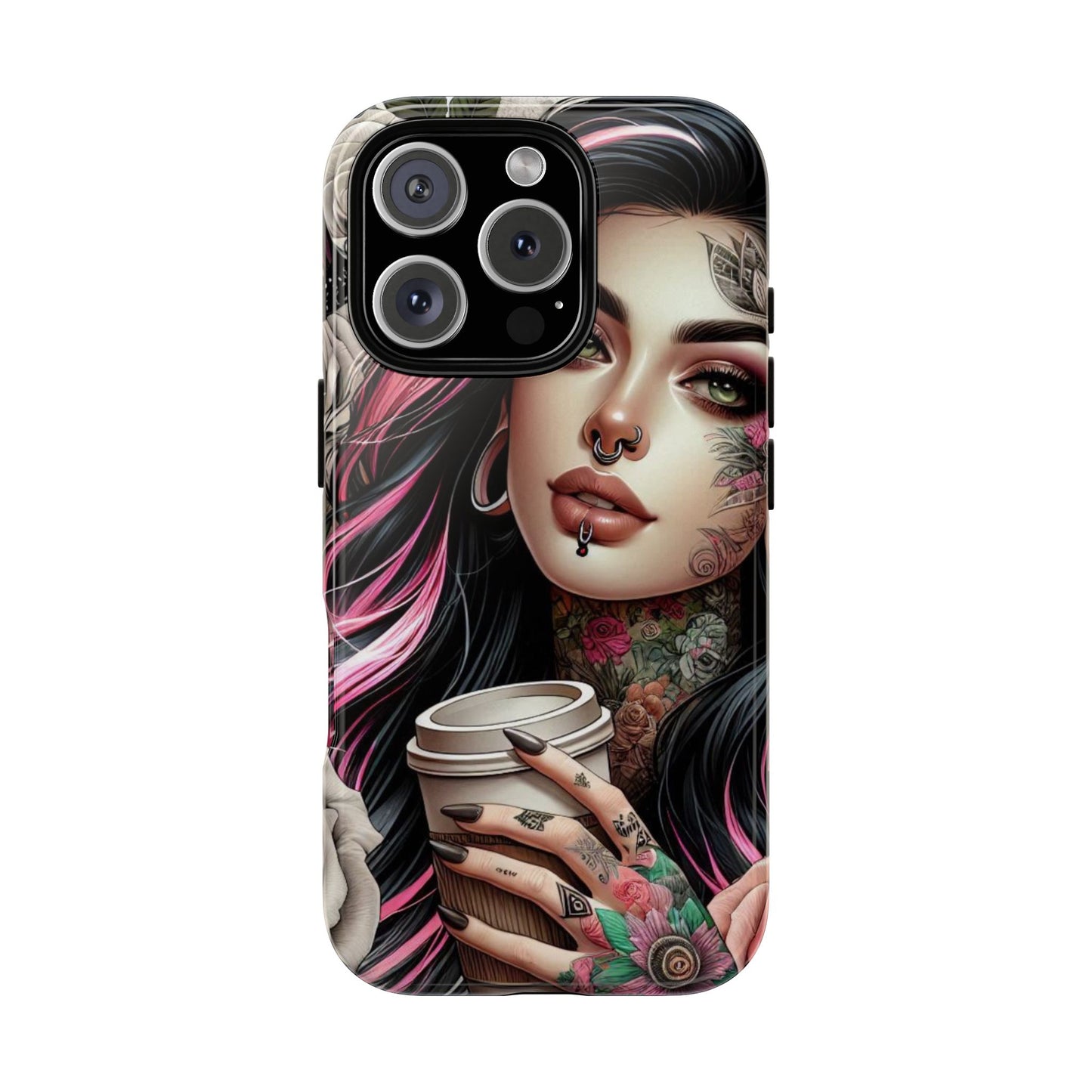 Gothic Rose Coffee Queen Mobile Case
