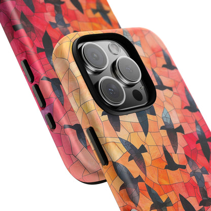 Chorus of Flight – Mosaic Birds Phone Case for iPhone, Samsung & Pixel