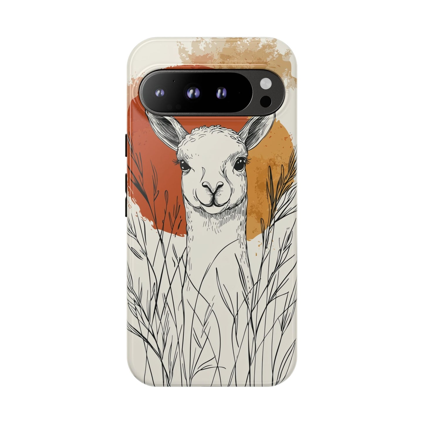 Hello Sunshine: The Llama in the Tall Grass Phone Case for iPhone, Samsung & Pixel