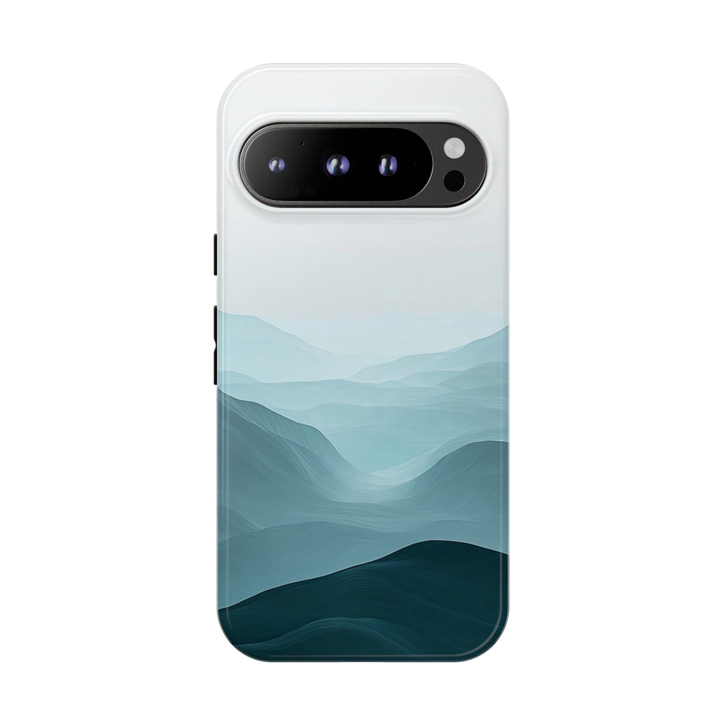 Tranquil Terrain – Misty Abstract Landscape Case for iPhone, Samsung & Pixel