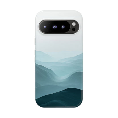Tranquil Terrain – Misty Abstract Landscape Case for iPhone, Samsung & Pixel