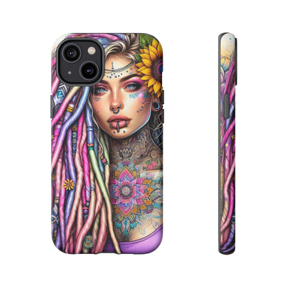 Boho Mandala Goddess – Ethereal Tattoo Art Mobile Cover