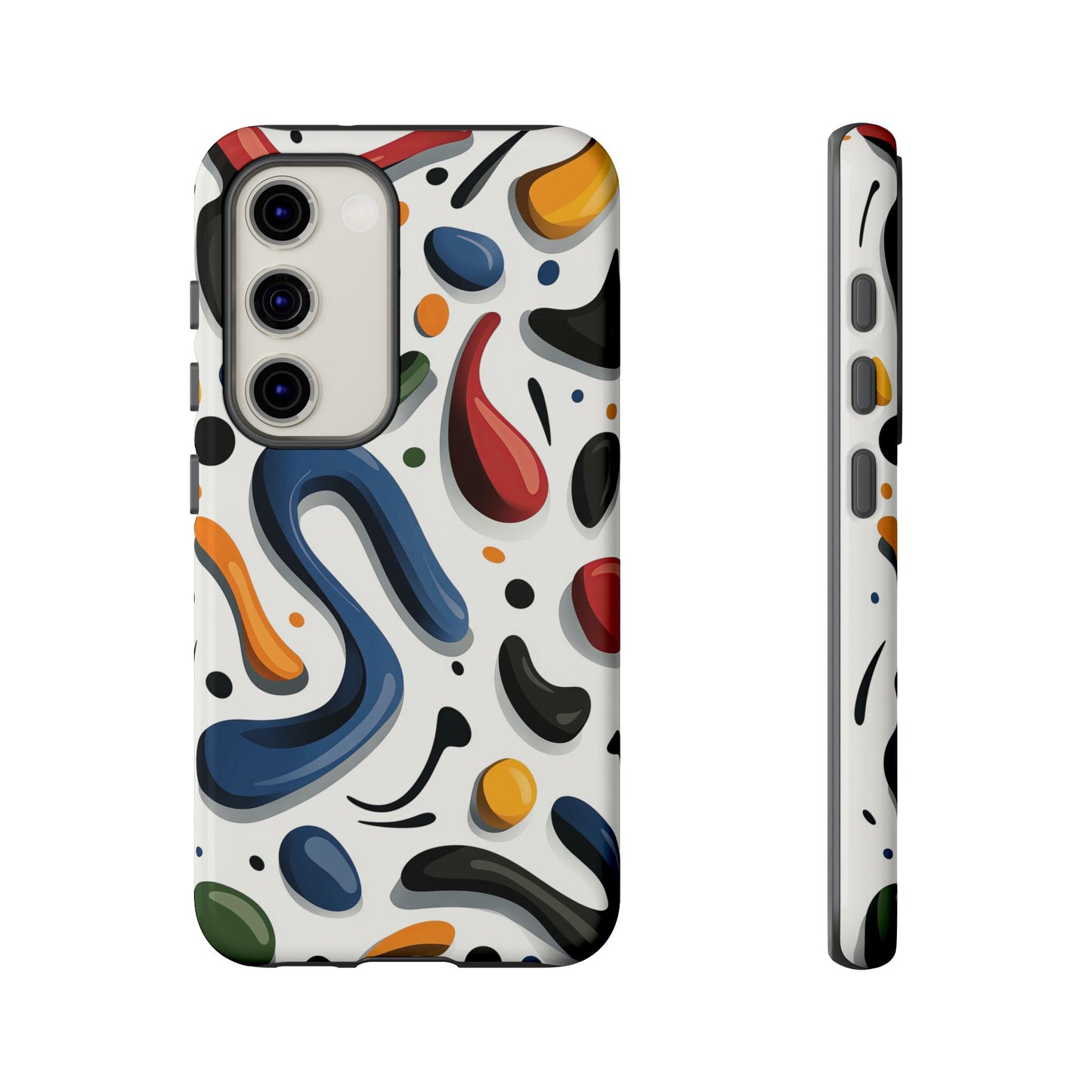 Color Cascade – Glossy Abstract Blob Case for iPhone, Pixel & Samsung