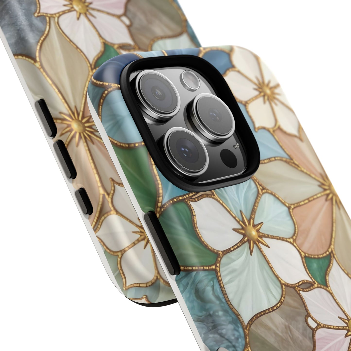 Floral Symphony: Stained Glass Elegance