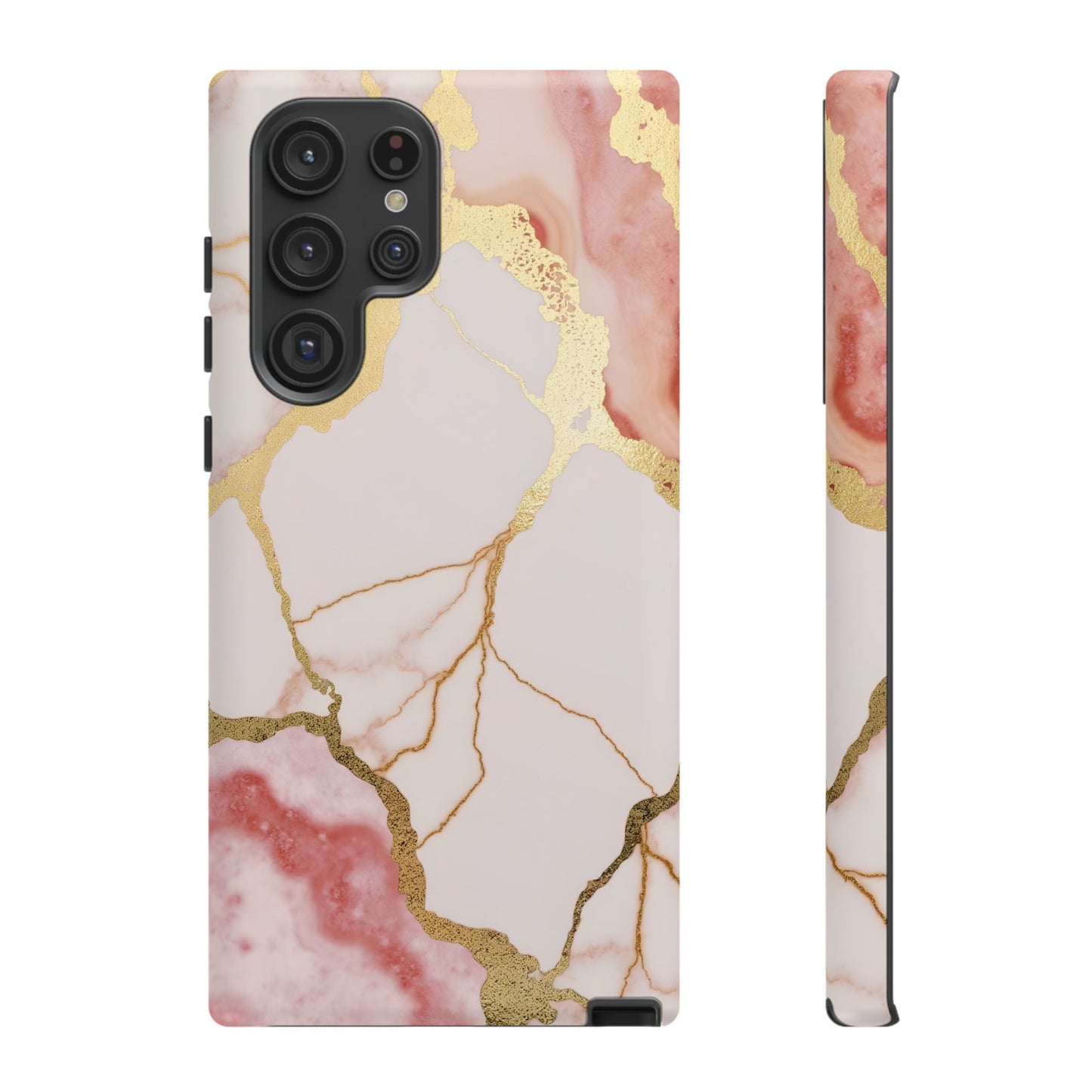 Beautiful Pink Minimal Marble Case Design