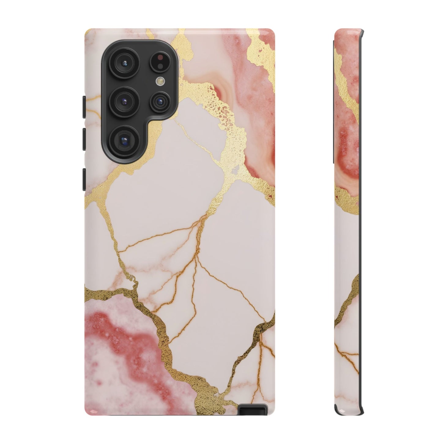 Beautiful Pink Minimal Marble Case Design