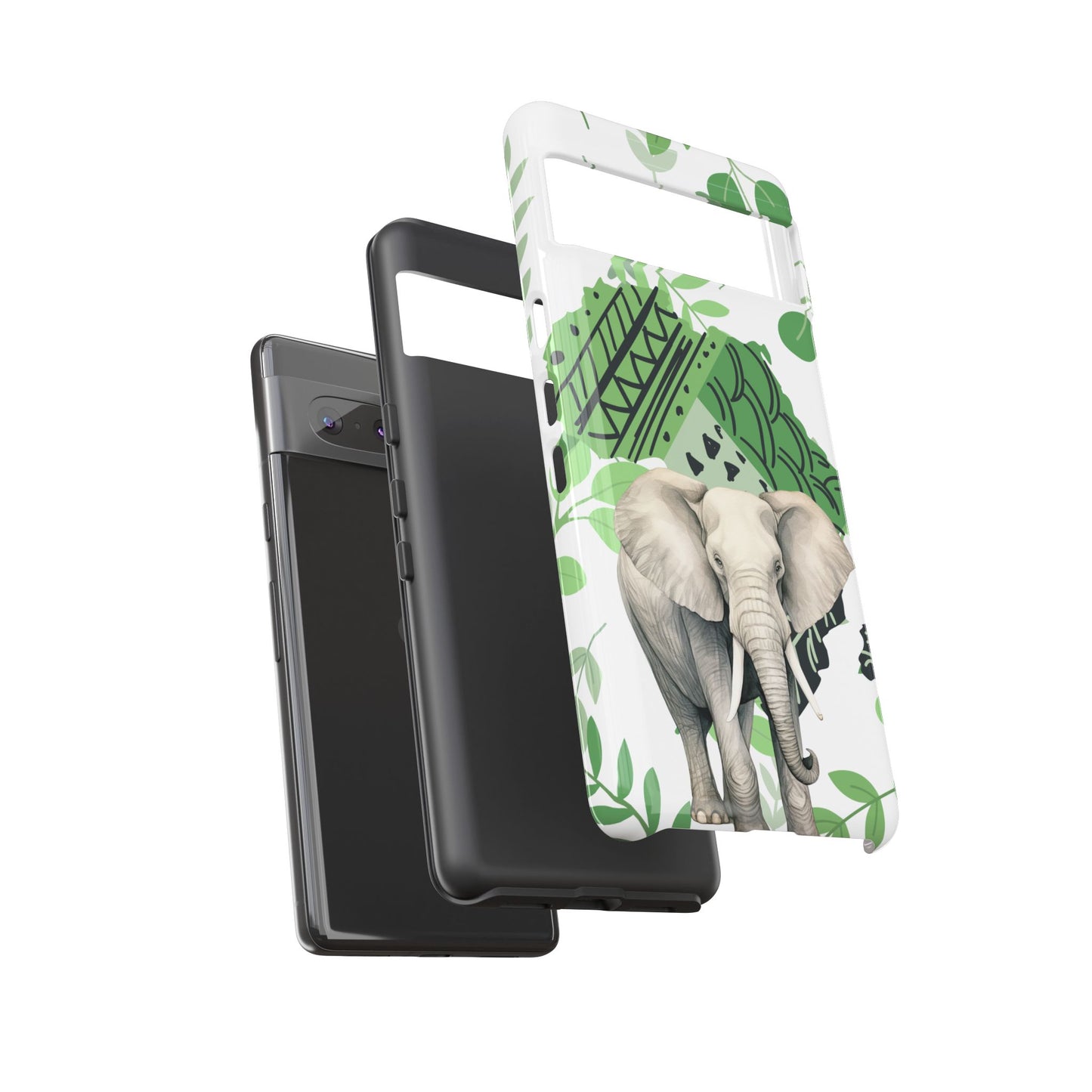 Tropical Elephant Mobile Cover – Nature-Inspired Boho Art
