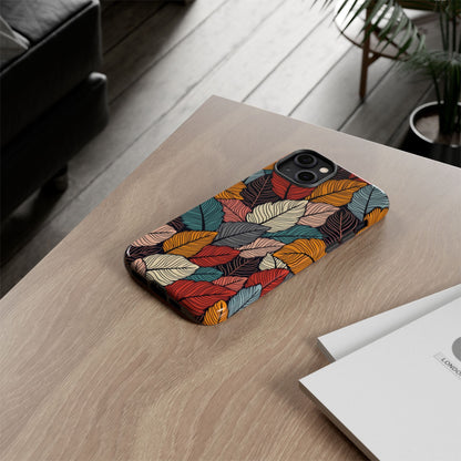 Colorful Abstract Leaves Pattern Design