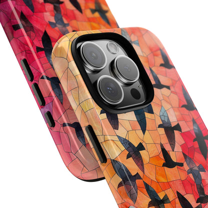 Chorus of Flight – Mosaic Birds Phone Case for iPhone, Samsung & Pixel