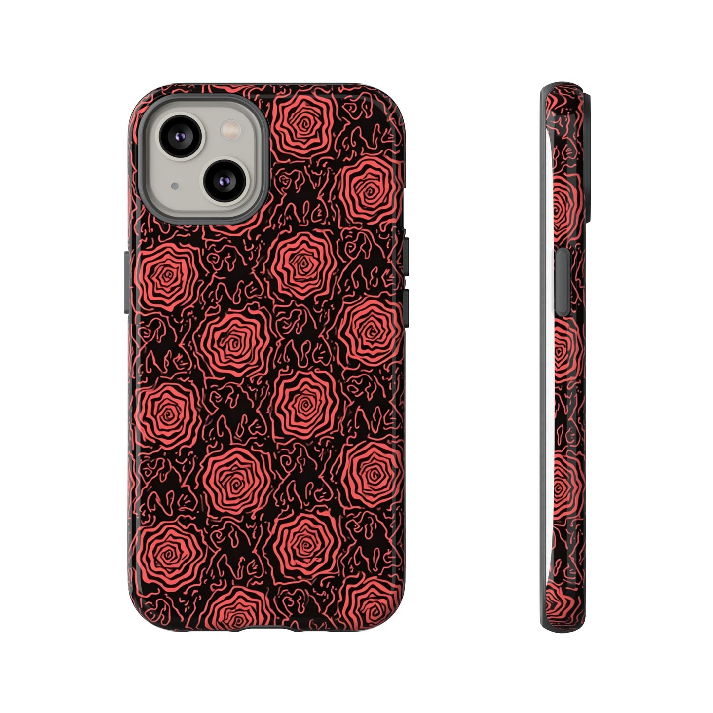 Red roses abstract geometric seamless pattern design