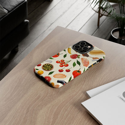 Fresh Fruits & Veggies Pattern Phone Case